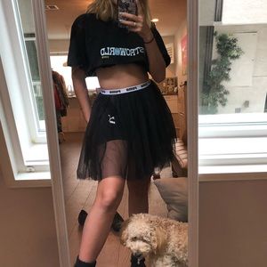 Black Puma skirt